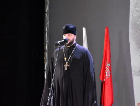 Настоятель Покровского собора города Бирюча принял участие в праздничном мероприятии в преддверии День защитника Отечества